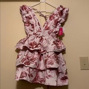 Buddy Love Pink and White Dress